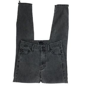 MOTHER The looker high-waisted ankle zip jeans 24